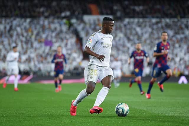 Vinicius Junior gave his side the upper hand in the La Liga title chase with a crucial El Clasico goal (Getty Images)