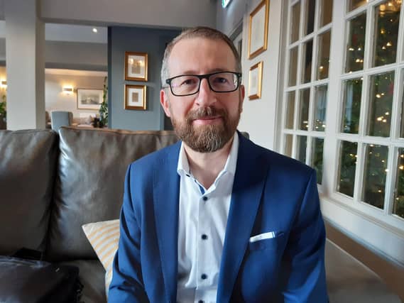 Marc Lassouaoui, of the United Nations Relief and Works Agency for Palestine Refugees in the Near East (UNRWA), visited Scotland for the first time.