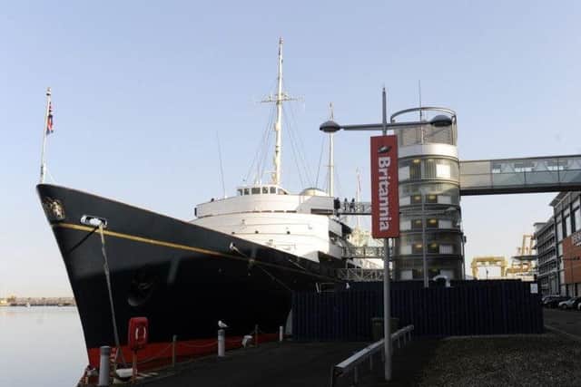The Royal Yacht Britannia.