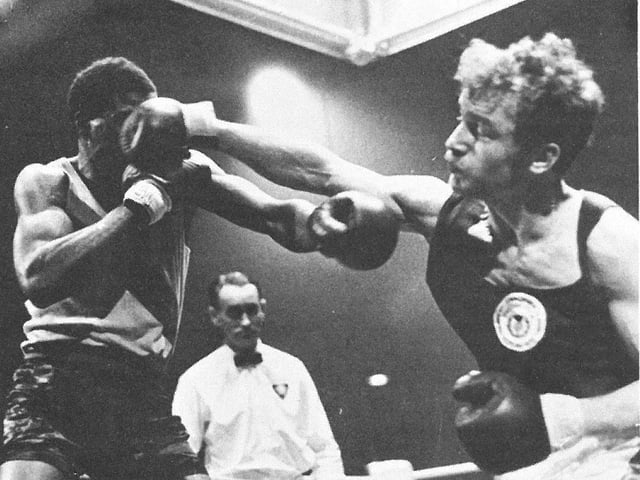 Scot Tom Imrie boxing his way to a gold in the 1970 light middleweight competition.