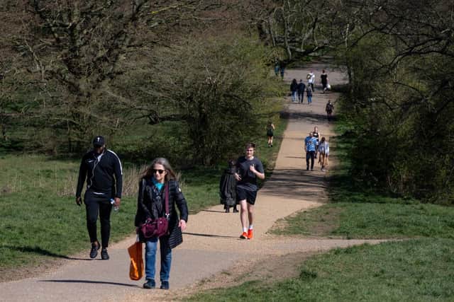 UK citizens are allowed to exercise outdoors once a day (Getty Images)