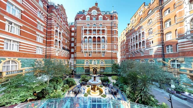 The Courtyard of the St James' Court Hotel, London.