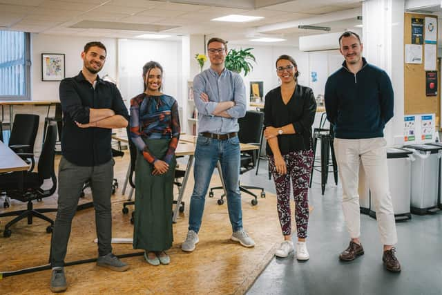 Nick Murray, Janani Prabhakaran, Euan Cameron, Carolina Melendez and Dec McLaughlin.