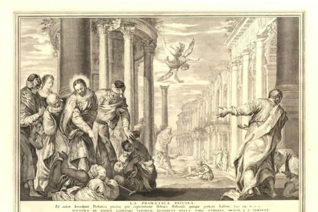 An etching of Paolo Veronese’s Pool of Bethesda, with the original, which once hung in the Arbuthnot Museum in Peterhead, measuring some 6ft by 12ft. PIC: Contributed.