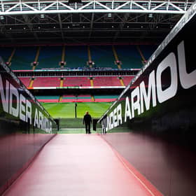 No spectators are able to attend venues such as the Principality Stadium right now.