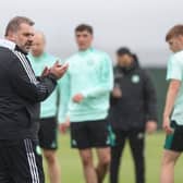 Celtic Manager Ange Postecoglou takes training at Lennoxtown.  (Photo by Craig Williamson / SNS Group)
