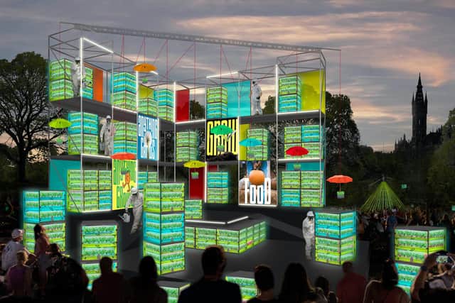 Around 60 vertical farm cubes will be used to create special installations at weekend-long festivals in Glasgow and Inverness as part of Dandelion.