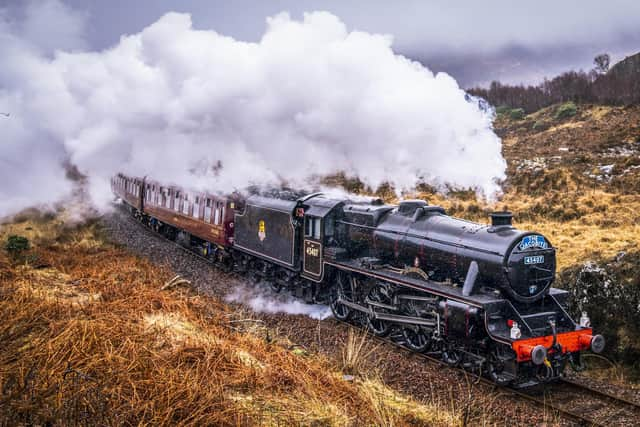 The Jacobite passing Lochailort en route to Mallaig in 2022. (Photo by Jane Barlow/PA)