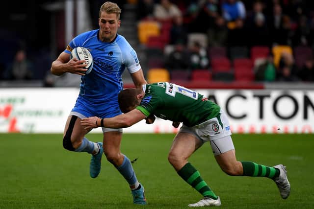 Duhan van der Merwe was sent off while playing for Worcester Warriors against London Irish. (Photo by Tom Dulat/Getty Images)