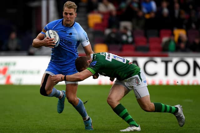 Duhan van der Merwe was sent off while playing for Worcester Warriors against London Irish. (Photo by Tom Dulat/Getty Images)
