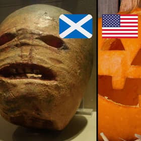 Jack-O-Lanterns are based on the legend of a wandering spirit known as "Stingy Jack", the ancient Celts would carve turnips to resemble his face but this tradition was later adapted to pumpkins after immigrants from places like Ireland and Scotland moved to the United States in the 1800s.