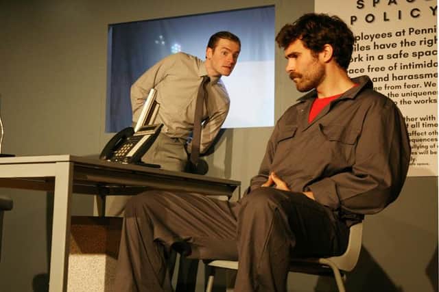Michael Guest and Ewan Miller performing in the new play Joke.