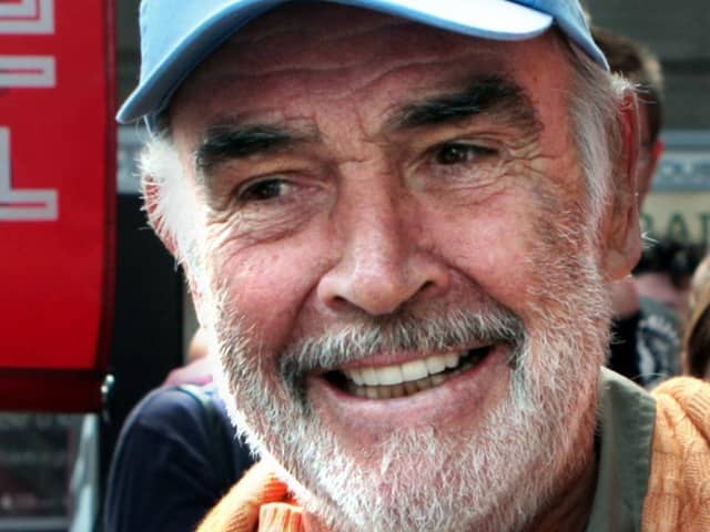 Sir Sean Connery outside the Filmhouse cinema on Lothian Road during the Edinburgh International Film Festival. Picture: David Cheskin
