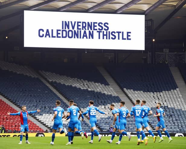 Inverness will be hoping to produce the Scottish Cup final's biggest shock when they face Celtic. (Photo by Ross MacDonald / SNS Group)