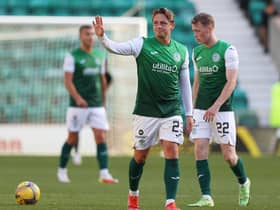 Hibs' Scott Allan was an influential figure as the Leith side fought back from a poor first half to earn a draw against St Mirren. Photo by Craig Williamson / SNS Group