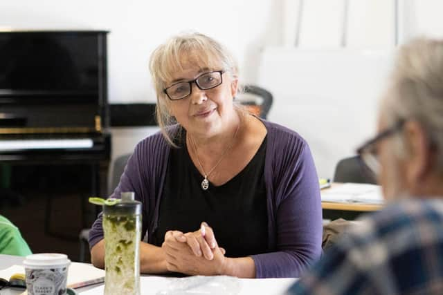 Irene Macdougall in rehearsals for Don Quixote - Man of Clackmananshire PIC: Alastair More