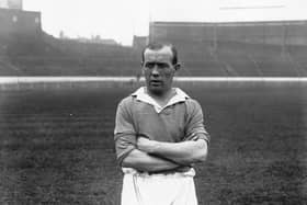 Hughie Gallacher, the Newcastle and Scotland footballer, pictured in September, 1933. (Photo by Fox Photos/Getty Images)
