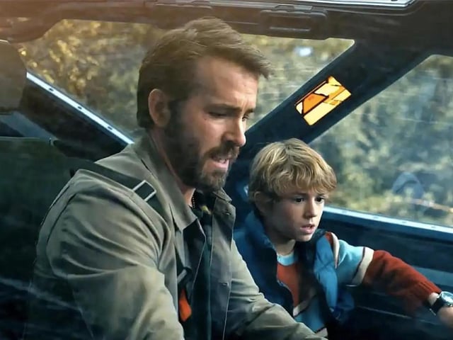 A time-travelling fighter pilot, played by Ryan Reynolds, crash-lands in the year 2022. The pilot teams up with a younger, 12-year-old version of himself for a mission to save the future of mankind.