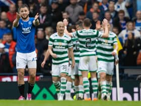 Rangers' Nicolas Raskin looks dejected after Celtic go 1-0 at Hampden.