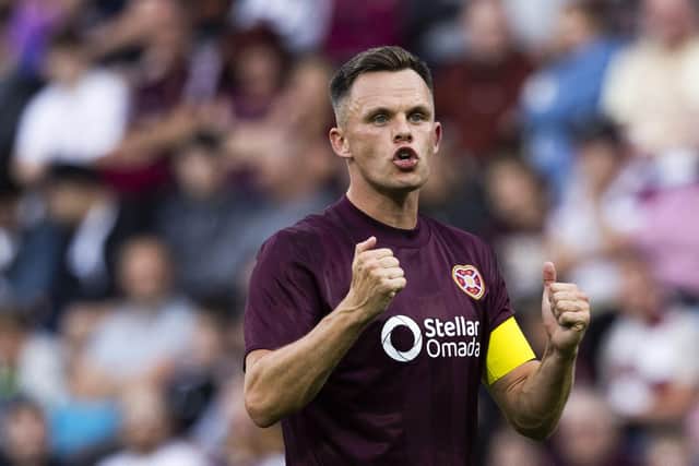 Hearts striker Lawrence Shankland continues to be linked with a move to Rangers. (Photo by Craig Foy / SNS Group)