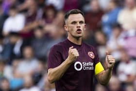 Hearts striker Lawrence Shankland continues to be linked with a move to Rangers. (Photo by Craig Foy / SNS Group)