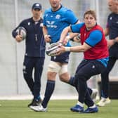 Johnny Matthews trains with Scotland at Oriam after being called into the squad for the tour of South America. (Photo by Ross MacDonald / SNS Group)