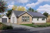An artist's impression of one of the new homes being built at the development near Penicuik in Midlothian.