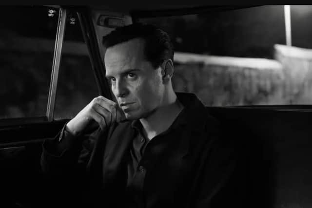 Andrew Scott is moody and magnificent in black and white as Tom Ripley in Ripley. Picture: Nexflix