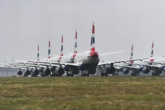 The industry has seen continued suppressed demand for aircraft due to the pandemic and international travel restrictions. Picture: John Devlin