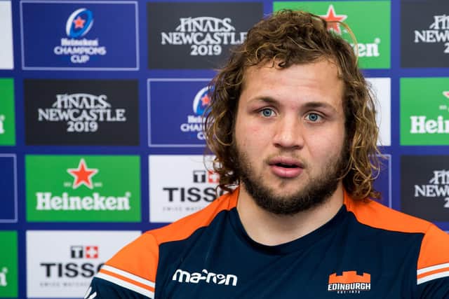 Edinburgh's Pierre Schoeman.