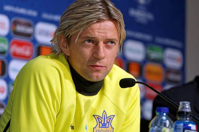 Anatoliy Tymoshchuk, pictured here in 2016 in Lille, France, is among those sanctioned.