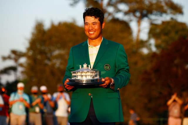 Hideki Matsuyama after his Masters win in April. Picture: Jared C. Tilton/Getty Images.