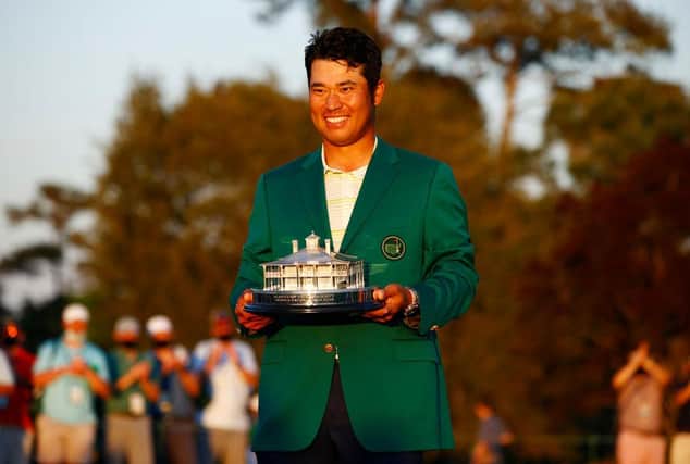 Hideki Matsuyama after his Masters win in April. Picture: Jared C. Tilton/Getty Images.
