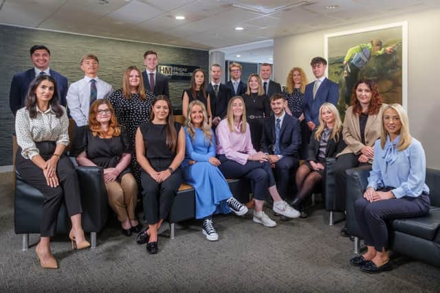 Harper Macleod's 2023 trainees. The legal firm has just welcomed its largest intake of new trainees. Picture: Mike Wilkinson
