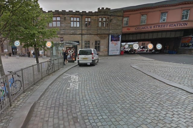 Police are investigating after a report that a man and woman engaged in an ‘indecent sexual act’ on a platform on Paisley Gilmour Street (Photo: Google Maps).