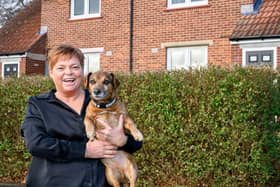 Tracy Kershaw and her dog Alfie