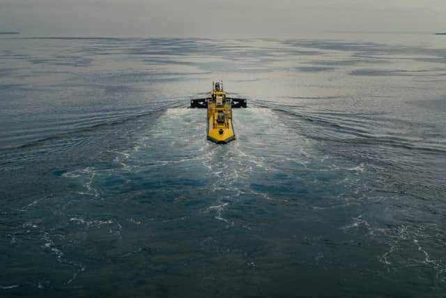 Manufactured and launched in Dundee earlier in the year before being towed up to Orkney, the 74-metre turbine represents the culmination of more than 15 years of product development.