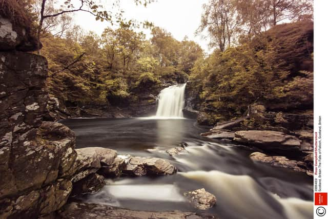 The Falls of Falloch,  near, Crianlarich one of the location manager's favourite spots.