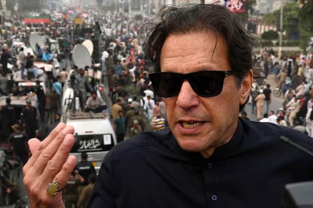 Imran Khan was shot in the foot at a political rally in 2022.