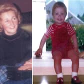 Renee MacRae, 36, and three-year-old Andrew. Picture: PA