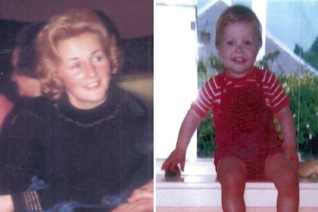 Renee MacRae, 36, and three-year-old Andrew. Picture: PA
