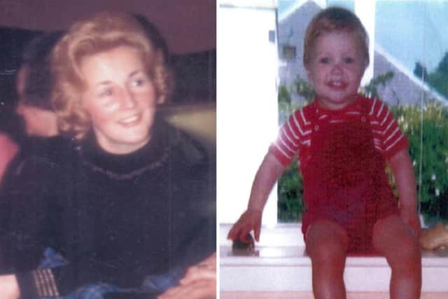 Renee MacRae, 36, and three-year-old Andrew. Picture: PA