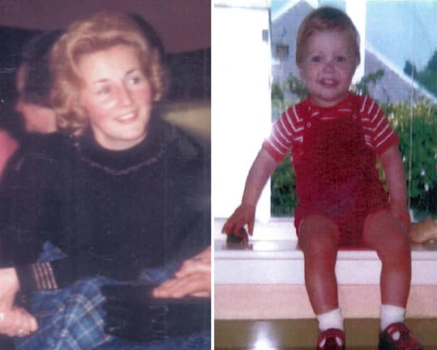 Renee MacRae, 36, and three-year-old Andrew. Picture: PA