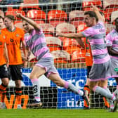 Partick Thistle's Jack Milne scored the winner for the Jags against Dundee United at Tannadice.