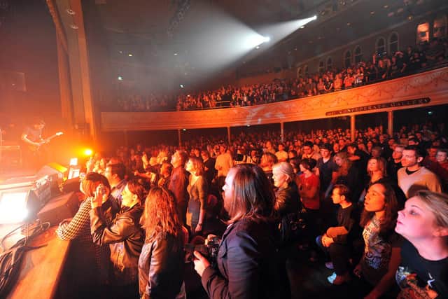 A performance at the Ryman Auditorium Nashville.