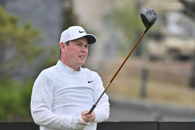 Bob Macintyre hits his tee shot on the first hole in the third round of the Korea Championship Presented by Genesis at Jack Nicklaus Golf Club Korea in Incheon. Picture: Jung Yeon-Je/AFP via Getty Images.