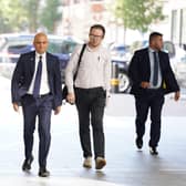 Former health secretary Sajid Javid arrives at BBC Broadcasting House in London, to appear on the BBC One current affairs programme, Sunday Morning. Picture date: Sunday July 10, 2022.