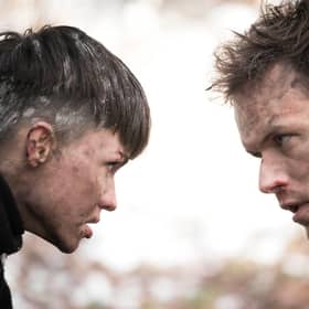 Sam Heughan plays Special Forces operative Tom Buckingham alongside Ruby Rose (Picture: Sky Cinema)