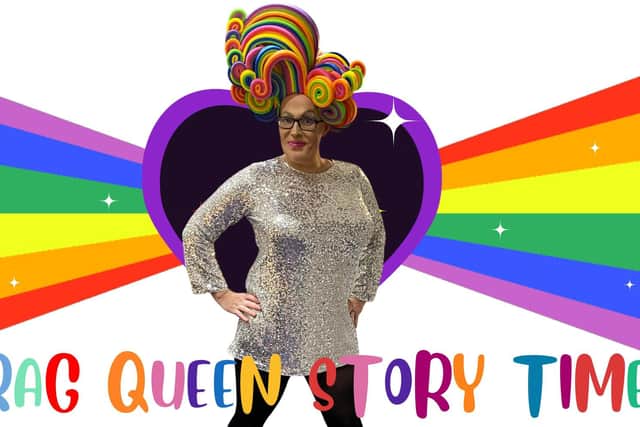 Moray Council's image promoting its Drag Queen Story Time event