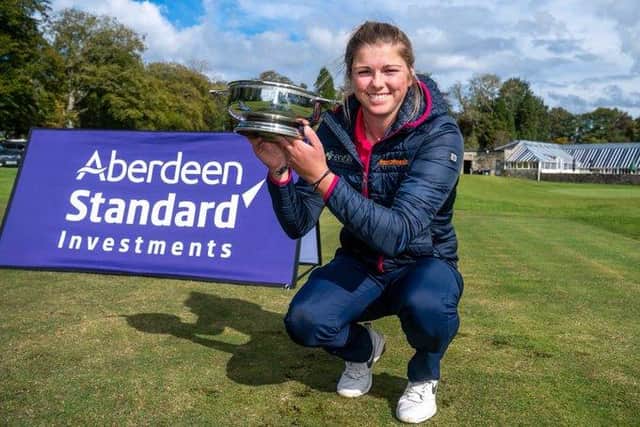 Hannah McCook has teed up an appearance in next year's Aberdeen Standard Investments Ladies Scottish Open after topping the Tartan Pro Tour Women's Order of Merit. Picture: Kenny Smith